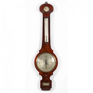 George III Banjo Form Barometer, J. Della Torre