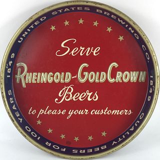 Rheingold Beer ~ 13 inch tray 