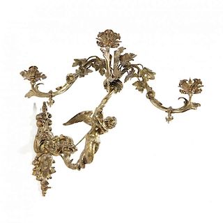 Louis XV Style Figural Wall Applique