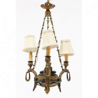 Vintage Diminutive French Empire Style Chandelier