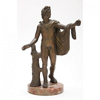 Classical Bronze Figure of The Belvedere Apollo