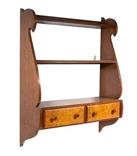WALL-HANGING SHELF WITH DRAWERS