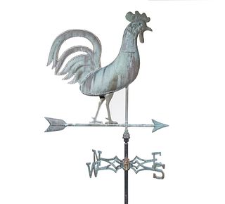 LATE 20TH C. ROOSTER WEATHERVANE