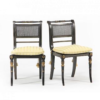 Pair of Regency Style Side Chairs