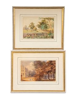 PR OF EARLY 19TH C. ENGLISH LANDSCAPE WATERCOLORS
