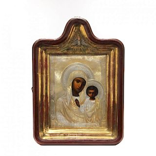 A Russian Icon of the Kazan Mother of God