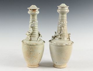 PR OF SONG DYNASTY FUNERARY OFFERING URNS