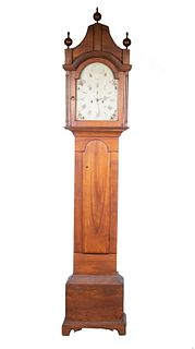 QUAKER COUNTRY TALL CLOCK BY ROGERS & SON OF BERWICK, MAINE, CIRCA 1800
