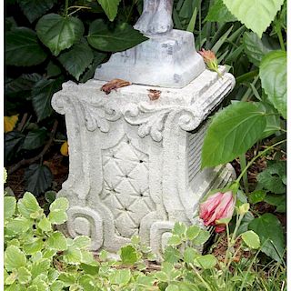 Italian Carved Stone Architectural Pedestal