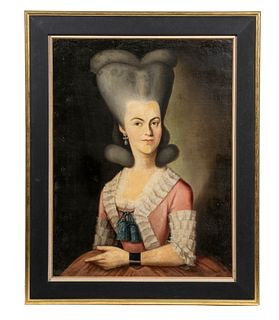 PERIOD PORTRAIT OF A GEORGIAN ARISTOCRATIC LADY OF THE COURT