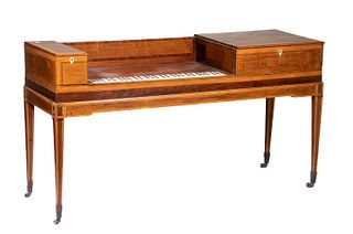 18TH C. FRENCH HARPSICORD REPURPOSED AS A DESK