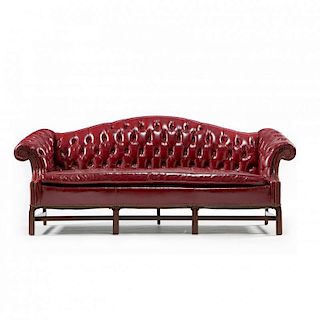 Leather Craft, Chippendale Style Sofa