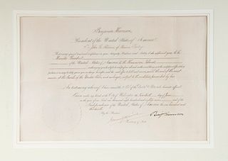 PRESIDENT BENJAMIN HARRISON APPOINTMENT OF JOHN STEVENS FROM MAINE AS MINISTER TO HAWAII, 1889
