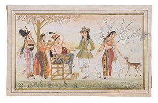(8) 17TH-18TH C. INDIAN PAINTINGS IN BINDER, LOOSE