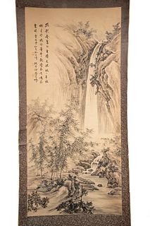 EARLY 20TH C. CHINESE PAINTED SCROLL