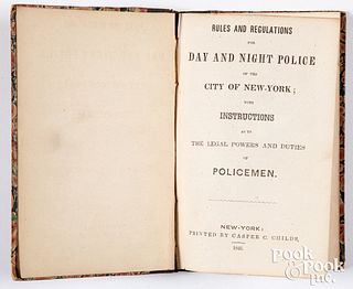 Rules and Regulations Day and Night Police of NY