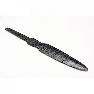Early American Hand-Forged Iron Pike Head