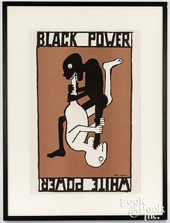 Tomi Ungerer, Black Power/White Power poster, 1967