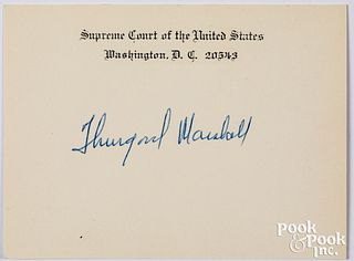 Thurgood Marshall signature