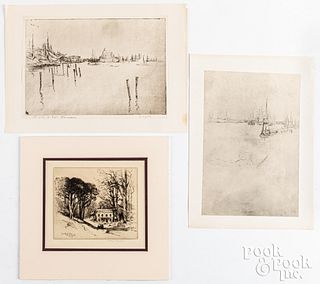 Lithographs after James Whistler, etc.