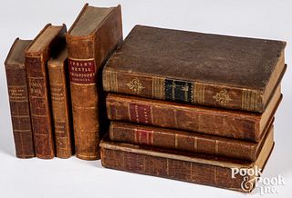 Group of leatherbound books