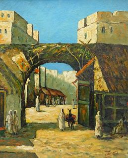 Impressionist North African Market Painting