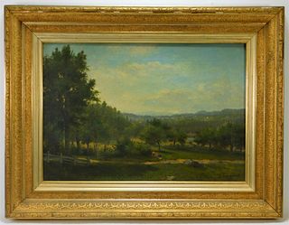 George Frank Higgins Countryside Painting