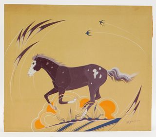 Beatien Yazz Running Horse Painting