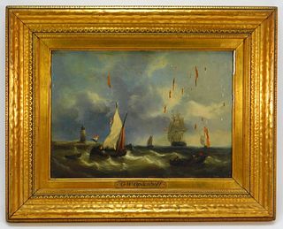 George Willem Opdenhoff Maritime Ship Painting