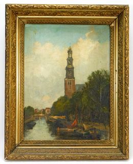 Attr. Cornelis de Bruin Impressionist Painting