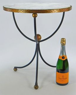 Marble Top Iron Side Table