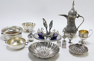 13PC Continental Sterling Silver & Other Group
