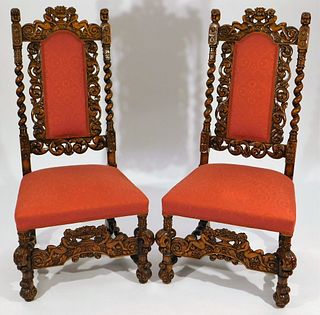 PR Continental Twisted Figural Chairs