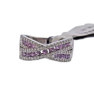 Kallati Gold Diamond Pink Sapphire Ring