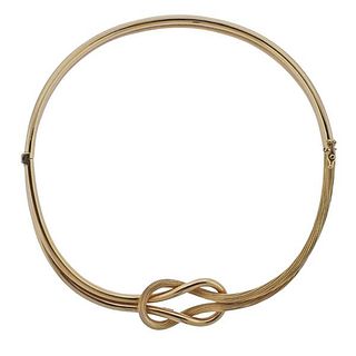 Lalaounis Greece 18k Gold Hercules Knot Necklace