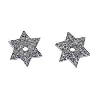 Suarez 18k Gold Diamond Star Earrings