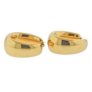 Milor Italy 14K Gold Hoop Earrings