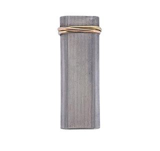 Cartier Paris Trinity Silver Gold  Plated Lighter