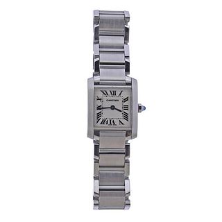 Cartier Tank Francaise Steel Watch 2385