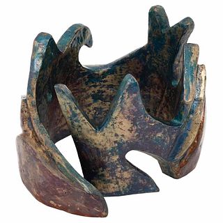 SYLVIA NANCY, Bácum, Firmada y fechada 2020-2021 en base, Escultura en bronce policromado, 15 x 20 x 18.5 cm, Con certificado | SYLVIA NANCY, Bácum, S