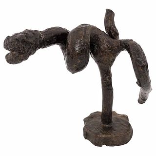HAL BRAXTON HAYES, Nudo, 1987, Firmada, Escultura en bronce, 35 x 41.5 x 25.5 cm | HAL BRAXTON HAYES, Nudo, 1987, Signed, Bronze sculpture, 13.7 x 16.