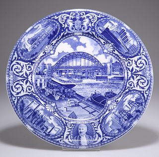 A MALING NORTH EAST COAST INDUSTRIES EXHIBITION PLATE, 1929