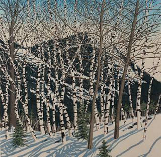 Neil Welliver - "Birches"