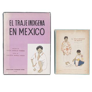 Mapelli Mozzi, Carlota - Castello Yturbide, Teresa. El Traje Indígena en México. México: INAH, 1966 y 1968. Pzs: 2. Obra completa.