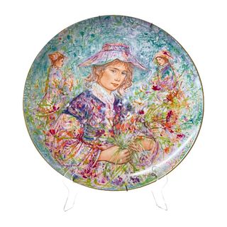 Limited Edition Edna Hibel Plate