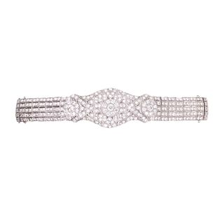 Platinum Art Deco 31.50ct Bracelet
