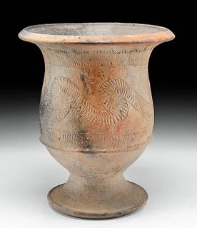 Thai Ban Chiang Pottery Jar w/ Incised Lines, ex-Museum