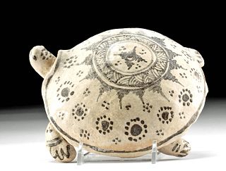 Rare 13th C. Thai Sukhothai Stoneware Turtle, ex-Museum