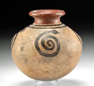 Panamanian Polychrome Jar w/ Serpents, ex-Museum