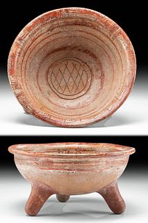 Mixtec Pottery Tripod Bowl, ex-Museum